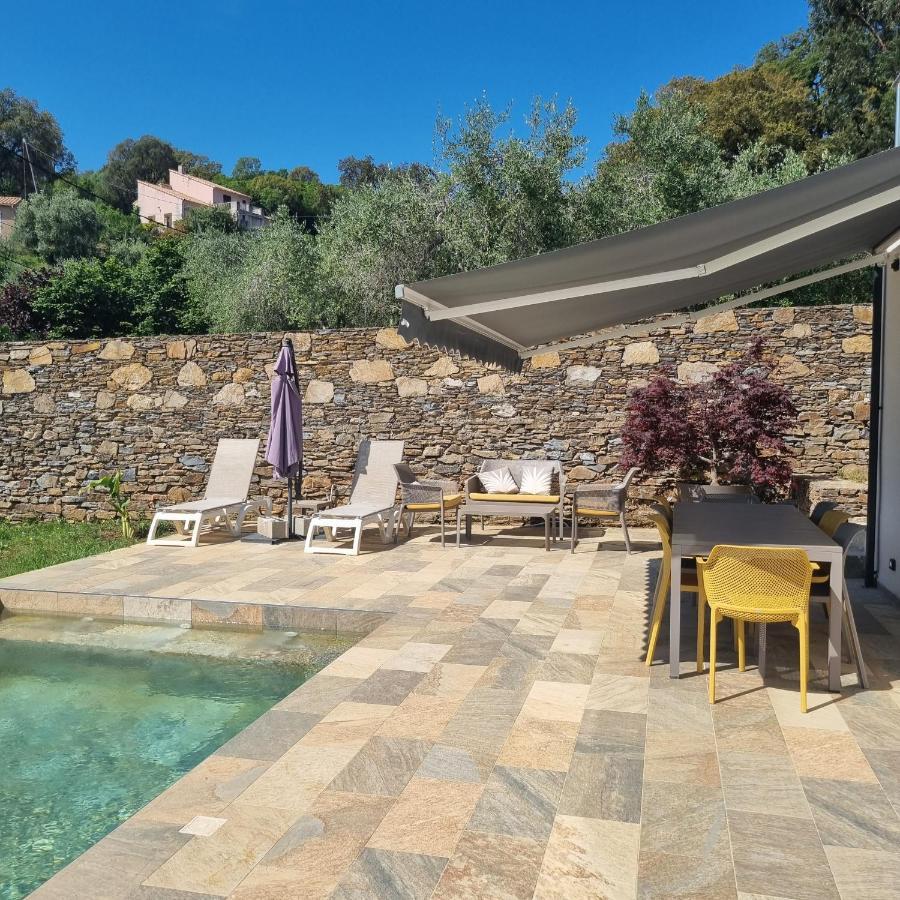 Rez De Villa Avec Piscine Privee, Wifi, Jardin Cloture Penta di Casinca Dış mekan fotoğraf